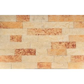 Vis fuga nélküli soroskő hatású falburkolat